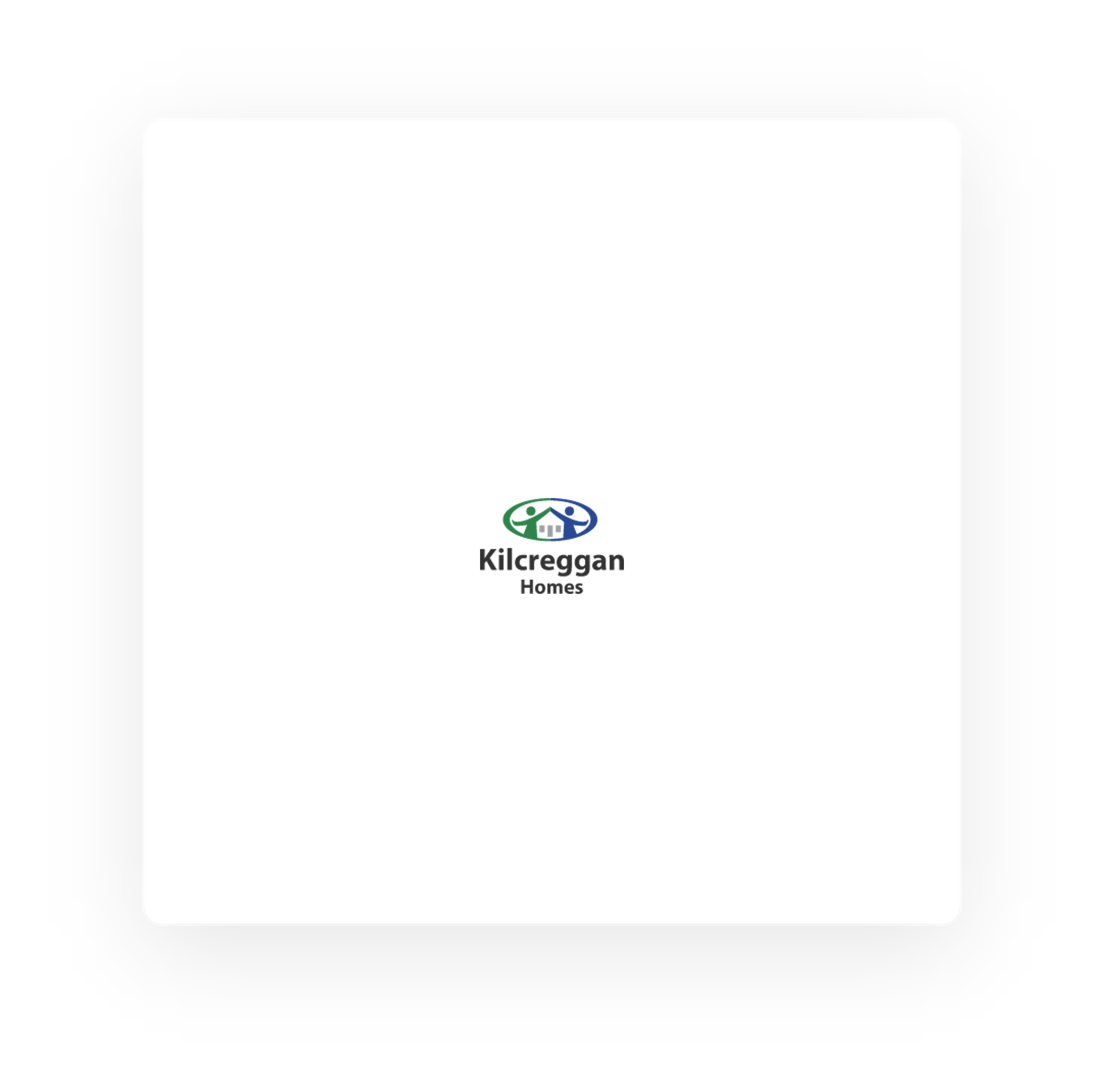 A blank page with the kilcreggan homes logo centered at the top.